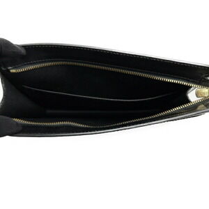 Louis Vuitton Pochette Bag Homme Shoulder Noir Black Clutch Leather Epi